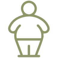 overweight and obesity button